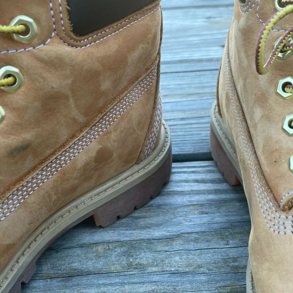 Timberland Kids Youth Boots Nubuck Leather Ankle Boots Size MISMATCH 2 / 1.5 M - Picture 5 of 12